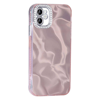 Apple iPhone 11 Kılıf Airbagli Parlak Taş Detay Tasarımlı Zore Esila Kapak Pembe