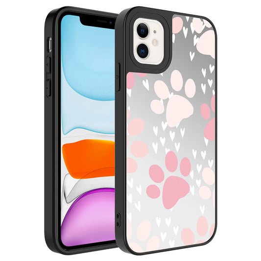 Apple iPhone 11 Kılıf Aynalı Desenli Kamera Korumalı Parlak Zore Mirror Kapak Pati