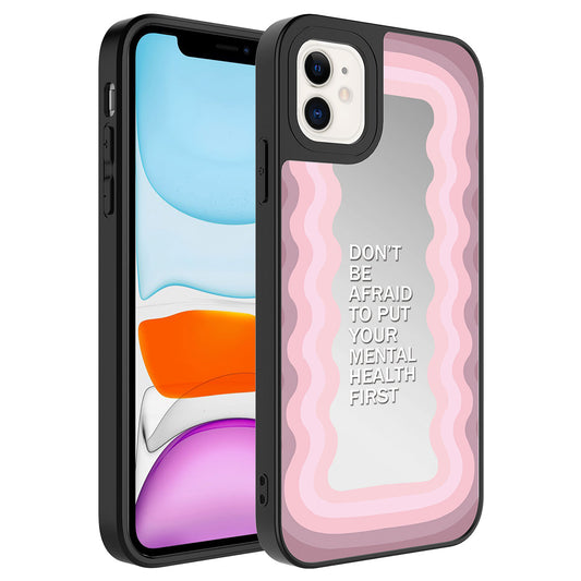 Apple iPhone 11 Kılıf Aynalı Desenli Kamera Korumalı Parlak Zore Mirror Kapak Ayna