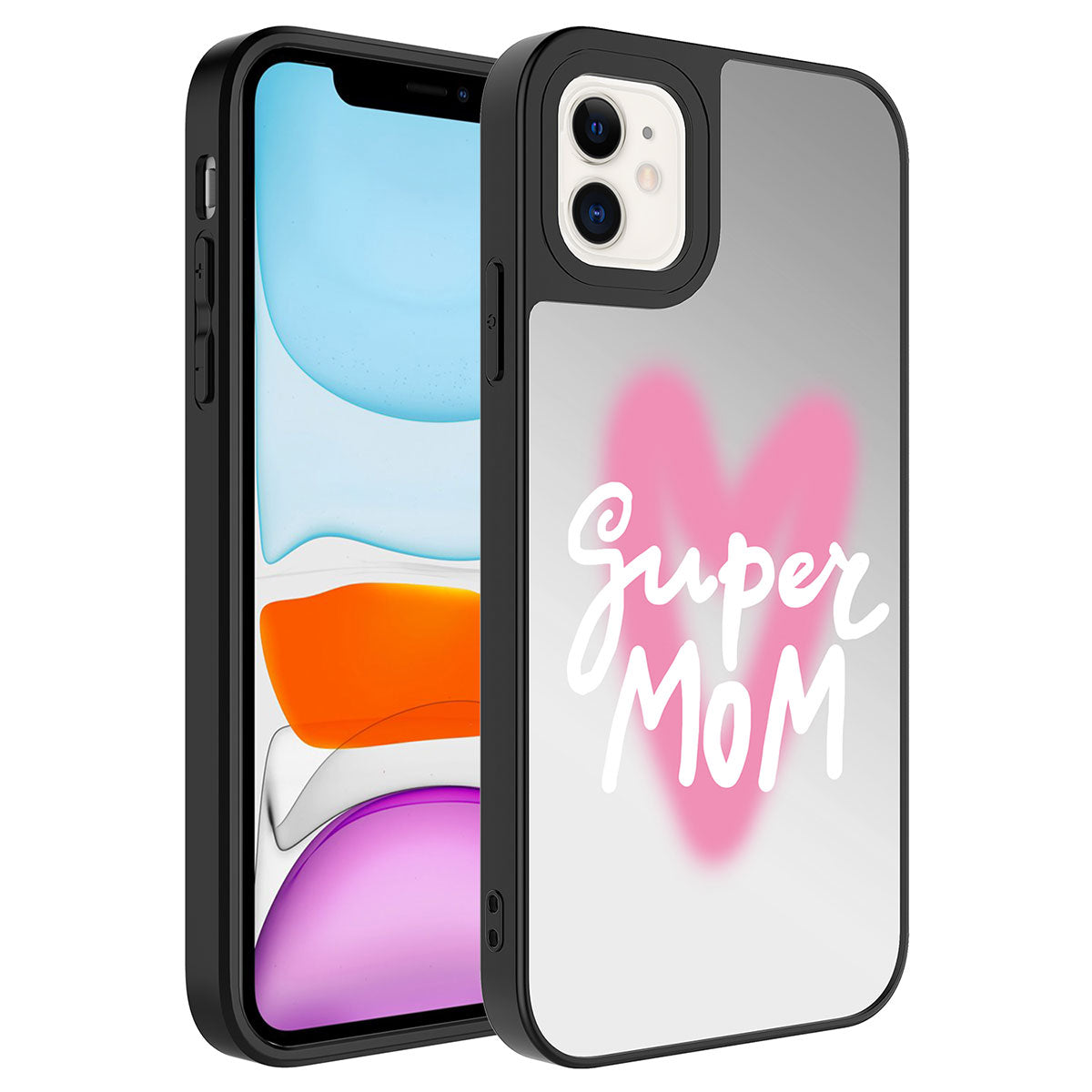 Apple iPhone 11 Kılıf Aynalı Desenli Kamera Korumalı Parlak Zore Mirror Kapak Fragile