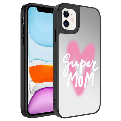 Apple iPhone 11 Kılıf Aynalı Desenli Kamera Korumalı Parlak Zore Mirror Kapak Seyahat
