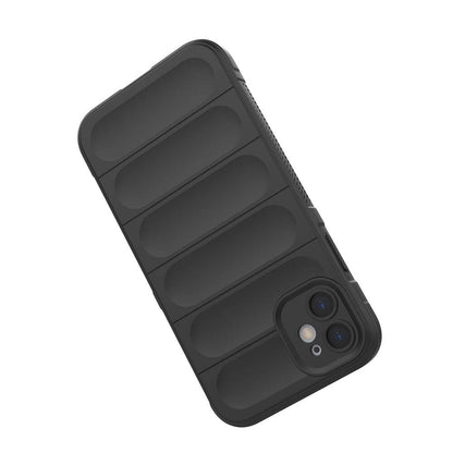 Apple iPhone 11 Kılıf Esnek TPU Oyuklu Arka Yüzey Tasarımlı Zore Etnik Silikon Kapak Siyah