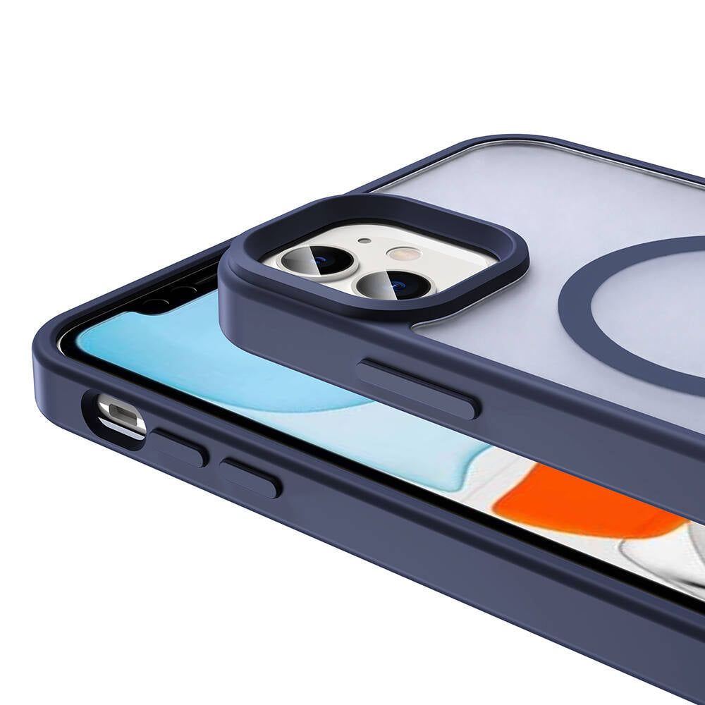 Apple iPhone 11 Kılıf Magsafe Şarj Özellikli Mat Arka Yüzey Zore Sio Kapak Koyu Yeşil