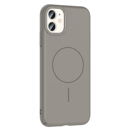 Apple iPhone 11 Kılıf Magsafe Şarj Özellikli Zore Ruby Sert Kapak Desert Titanyum