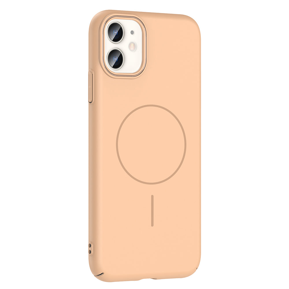 Apple iPhone 11 Kılıf Magsafe Şarj Özellikli Zore Ruby Sert Kapak Mürdüm