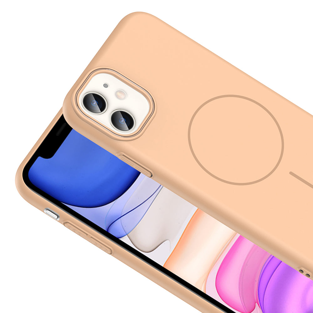 Apple iPhone 11 Kılıf Magsafe Şarj Özellikli Zore Ruby Sert Kapak Lacivert