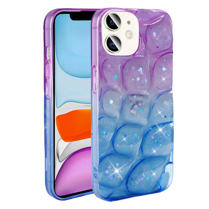 Apple iPhone 11 Kılıf Simli 3D Desenli Zore Hacar Kapak Beyaz