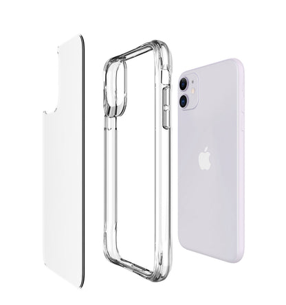 Apple iPhone 11 Kılıf Zore Şeffaf Ultra İnce Airbag Tasarımlı Okka Kapak Renksiz