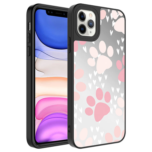 Apple iPhone 11 Pro Max Kılıf Aynalı Desenli Kamera Korumalı Parlak Zore Mirror Kapak Pati