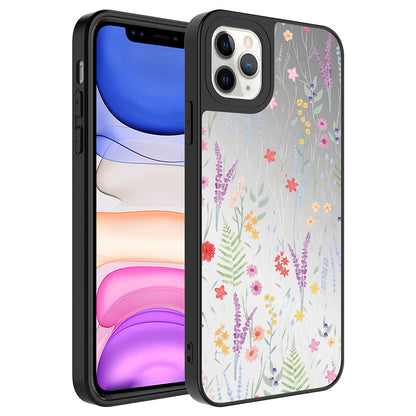 Apple iPhone 11 Pro Max Kılıf Aynalı Desenli Kamera Korumalı Parlak Zore Mirror Kapak Dallar