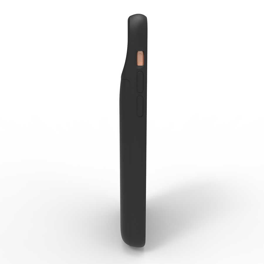Apple iPhone 11 Pro Zore Standlı Led Göstergeli Şarjlı Kılıf 5000mAh Siyah