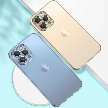 Apple iPhone 12 Kılıf Zore Mat Gbox Kapak Gold