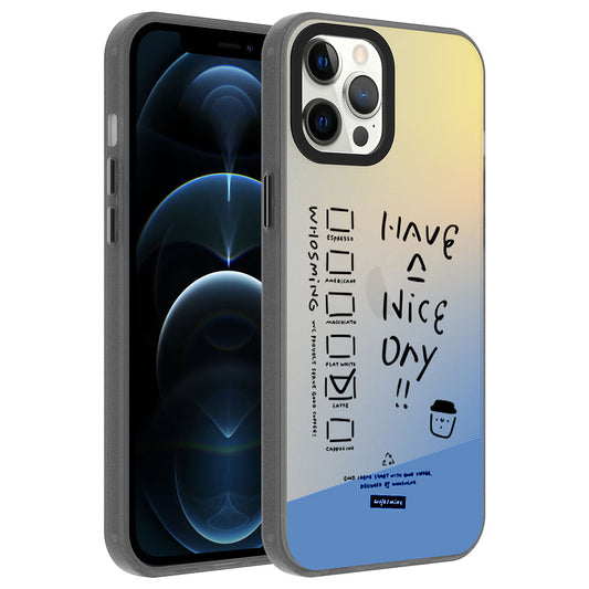 Apple iPhone 12 Pro Kılıf Desenli Zore Dragon Sert Kapak Have