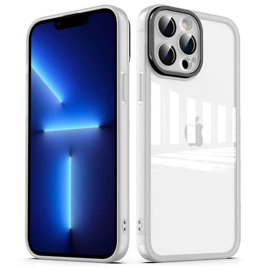 Apple iPhone 12 Pro Kılıf Kamera Korumalı Transparan Zore Post Kapak Renksiz