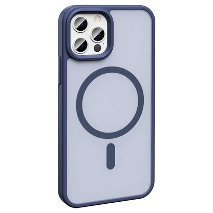 Apple iPhone 12 Pro Kılıf Magsafe Şarj Özellikli Mat Arka Yüzey Zore Sio Kapak Gri