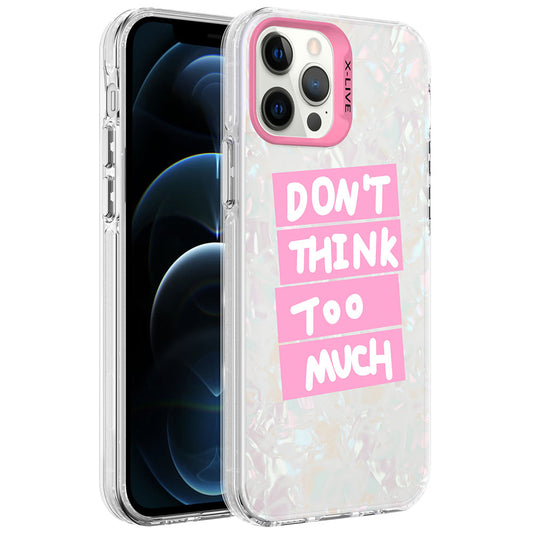 Apple iPhone 12 Pro Kılıf Mermer Desenli Zore Marbello Kapak Pembe