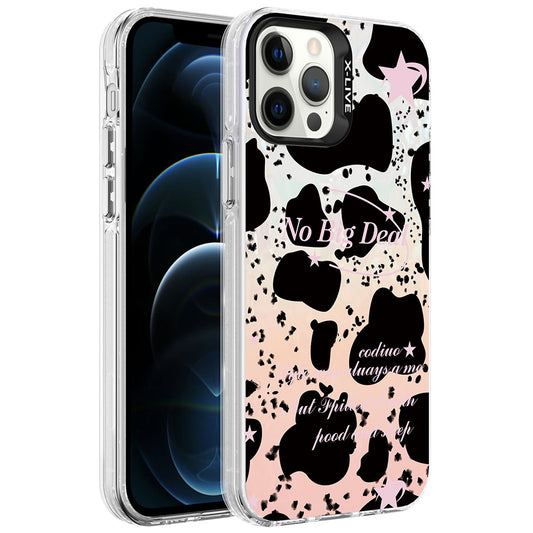 Apple iPhone 12 Pro Kılıf Mermer Desenli Zore Marbello Kapak Siyah-Beyaz