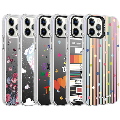 Apple iPhone 12 Pro Max Kılıf Desenli Zore Silver Sert Kapak You