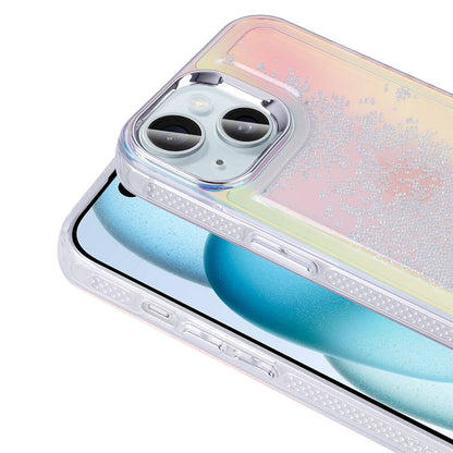 Apple iPhone 13 Kılıf Airbagli Renkli Arka Yüzey Boncuk Tasarımlı Zore Kumul Kapak Mor