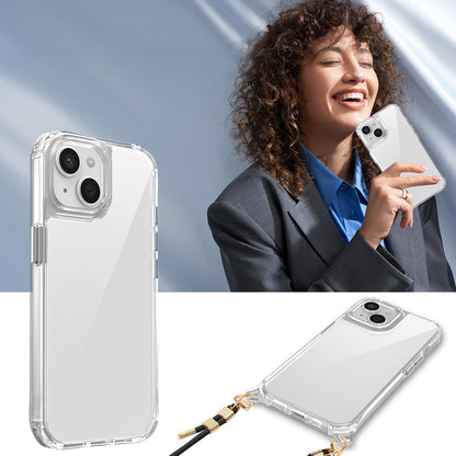 Apple iPhone 13 Kılıf Airbagli Takılabilir Askı Aparatlı Zore Snap Silikon Kapak Şeffaf