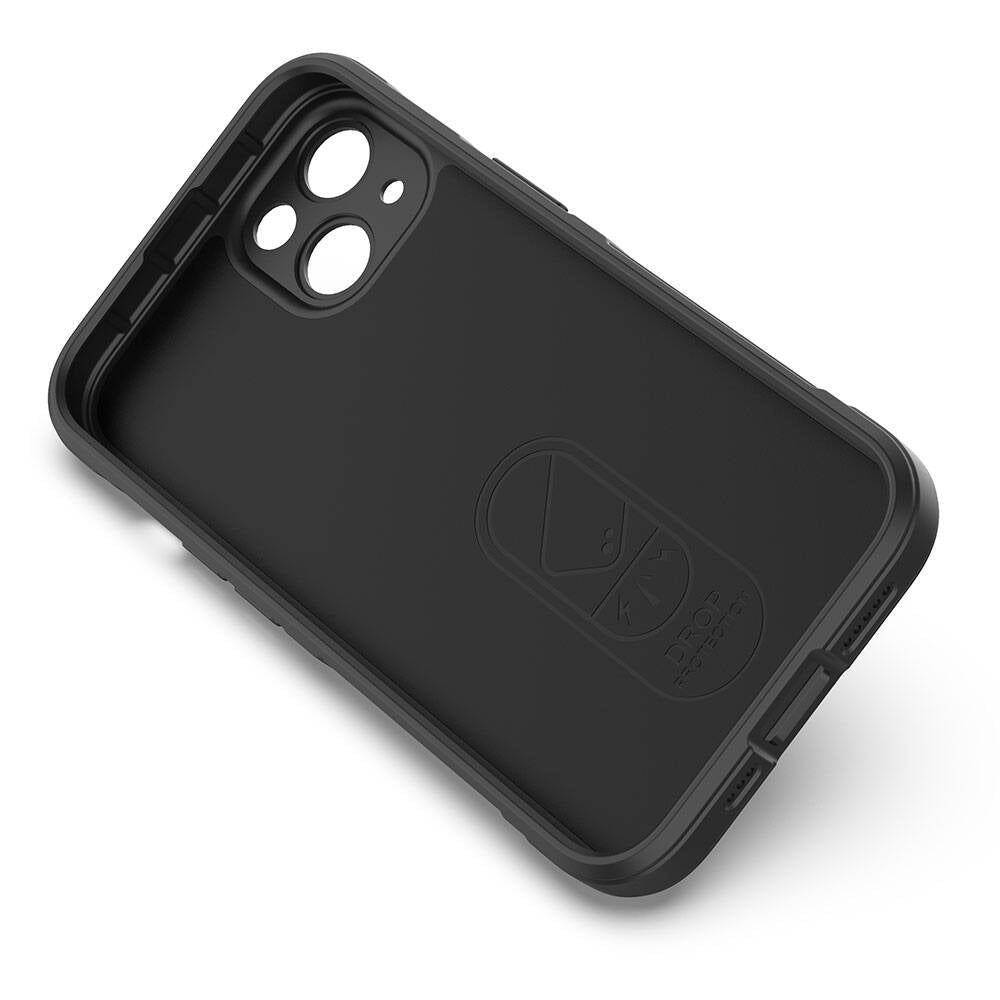 Apple iPhone 13 Kılıf Esnek TPU Oyuklu Arka Yüzey Tasarımlı Zore Etnik Silikon Kapak Kırmızı