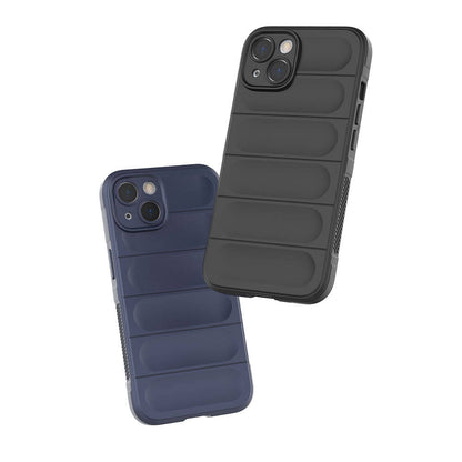 Apple iPhone 13 Kılıf Esnek TPU Oyuklu Arka Yüzey Tasarımlı Zore Etnik Silikon Kapak Kırmızı