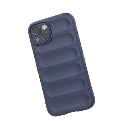 Apple iPhone 13 Kılıf Esnek TPU Oyuklu Arka Yüzey Tasarımlı Zore Etnik Silikon Kapak Kırmızı