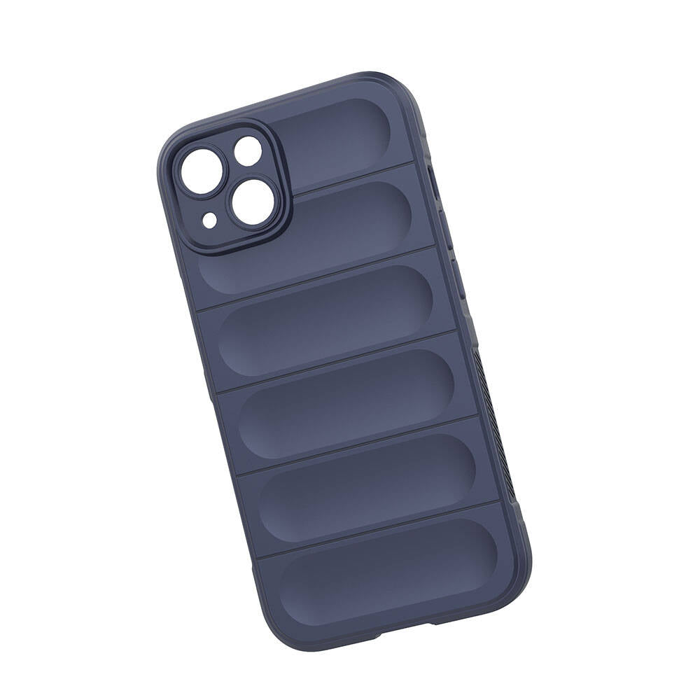 Apple iPhone 13 Kılıf Esnek TPU Oyuklu Arka Yüzey Tasarımlı Zore Etnik Silikon Kapak Kırmızı