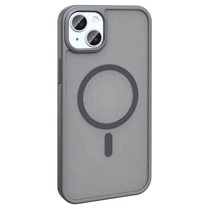 Apple iPhone 13 Kılıf Magsafe Şarj Özellikli Mat Arka Yüzey Zore Sio Kapak Siyah