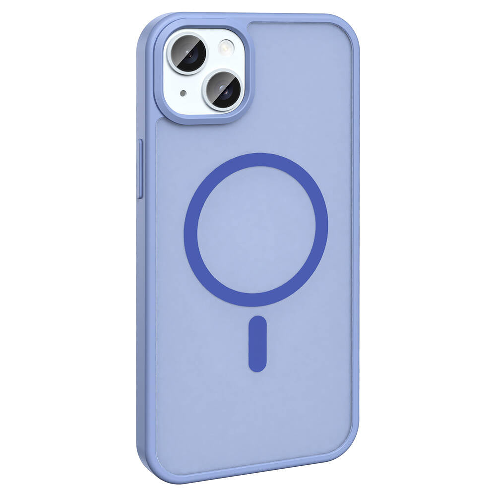 Apple iPhone 13 Kılıf Magsafe Şarj Özellikli Mat Arka Yüzey Zore Sio Kapak Siyah