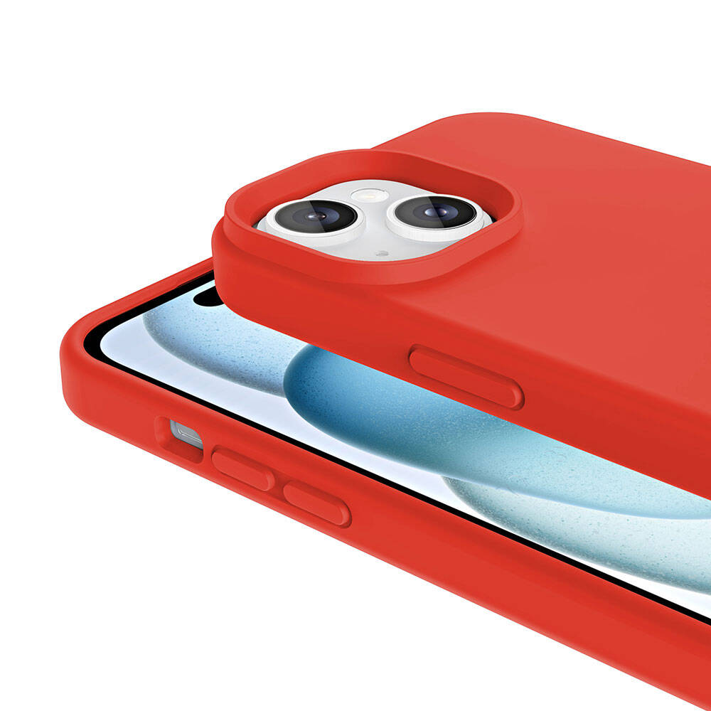 Apple iPhone 13 Kılıf Magsafe Şarj Özellikli Sıvı Teknolojili Silinebilir Sert Zore Kivi Kapak Siyah