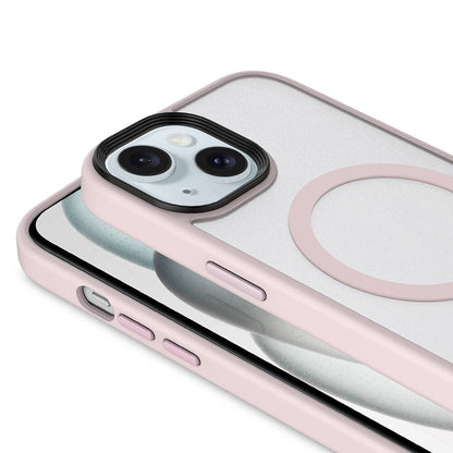 Apple iPhone 13 Kılıf Mat Arka Yüzey Wireless Şarj Özellikli Zore Flet Magsafe Kapak Gri