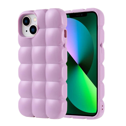 Apple iPhone 13 Kılıf Parlak Esnek Silikon Zore Dom Dom Kapak Pembe