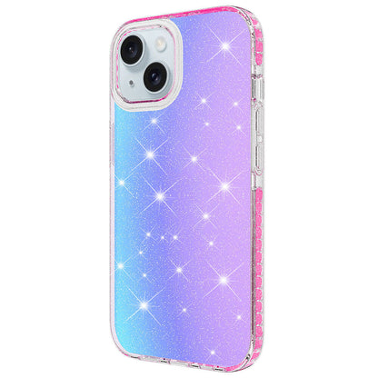 Apple iPhone 13 Kılıf Parlak Renk Geçişli Zore Velle Kapak Beyaz