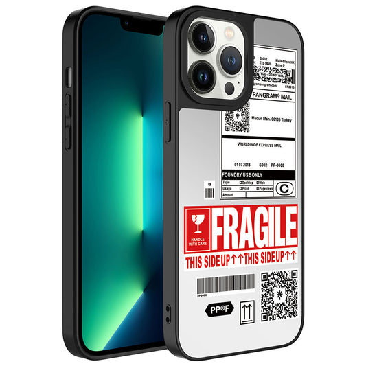 Apple iPhone 13 Pro Kılıf Aynalı Desenli Kamera Korumalı Parlak Zore Mirror Kapak Fragile