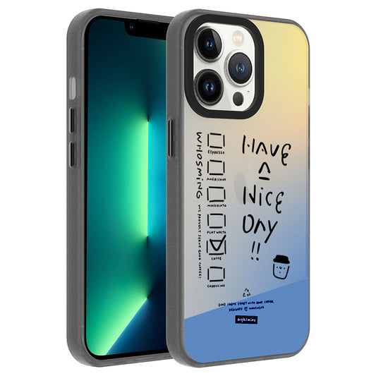 Apple iPhone 13 Pro Kılıf Desenli Zore Dragon Sert Kapak Have