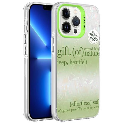 Apple iPhone 13 Pro Kılıf Mermer Desenli Zore Marbello Kapak Beyaz