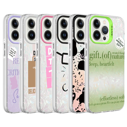 Apple iPhone 13 Pro Kılıf Mermer Desenli Zore Marbello Kapak Pembe