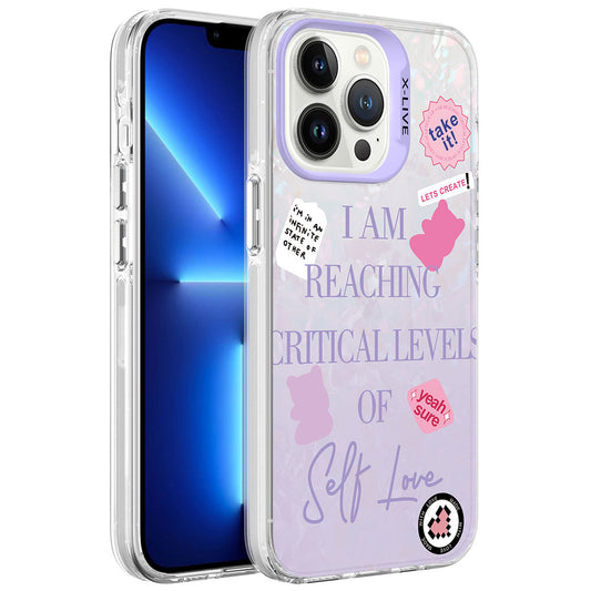 Apple iPhone 13 Pro Kılıf Mermer Desenli Zore Marbello Kapak Mor