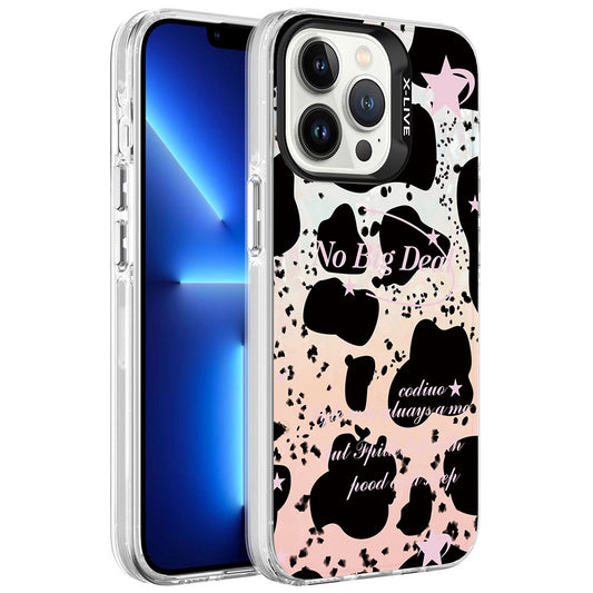 Apple iPhone 13 Pro Kılıf Mermer Desenli Zore Marbello Kapak Siyah-Beyaz