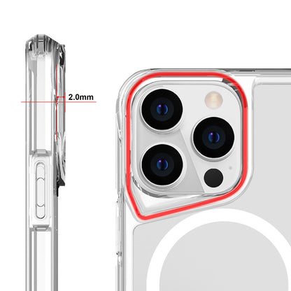 Apple iPhone 13 Pro Kılıf Zore Magsafe Şarj Özellikli T-Max Magsafe Kapak Renksiz