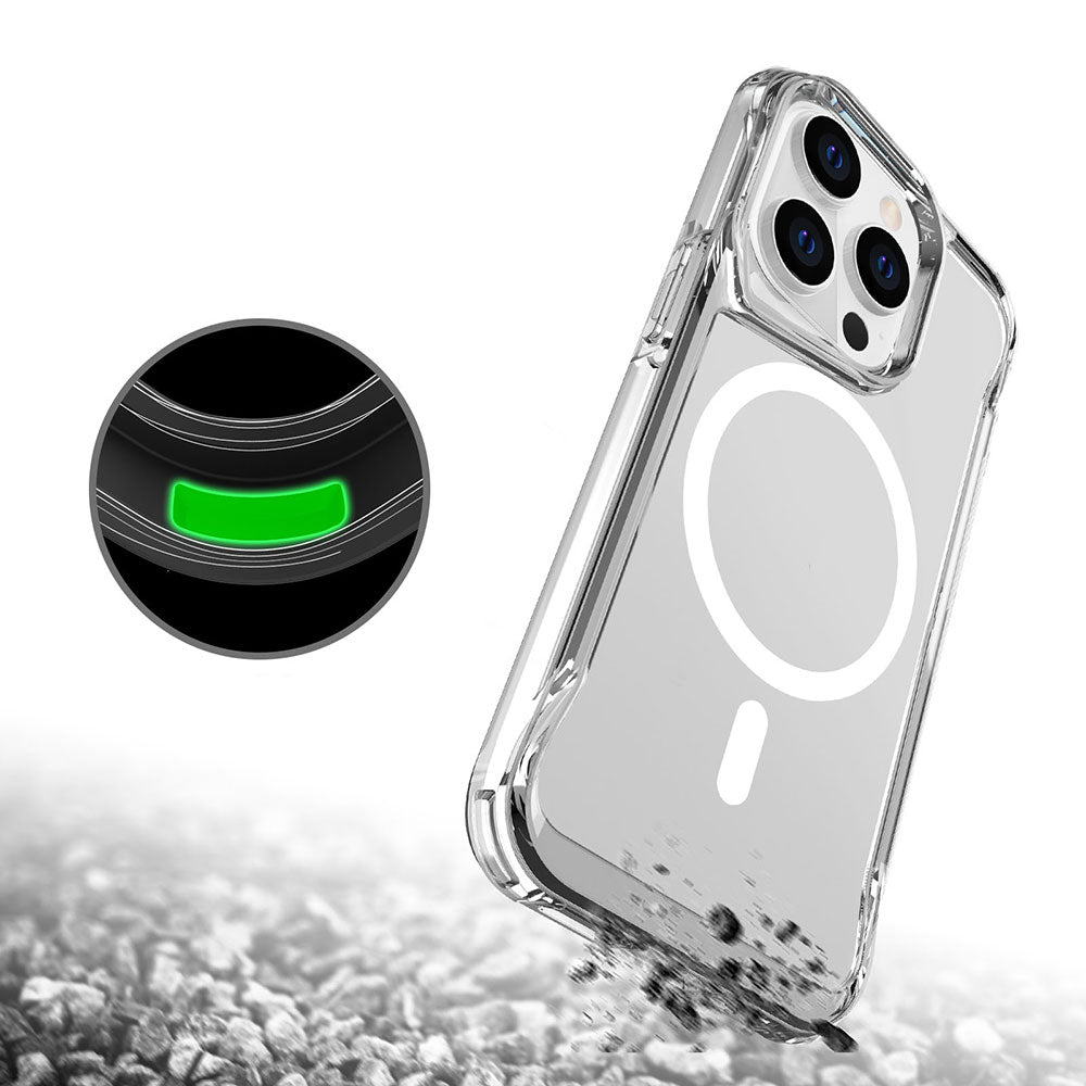 Apple iPhone 13 Pro Kılıf Zore Magsafe Şarj Özellikli T-Max Magsafe Kapak Renksiz