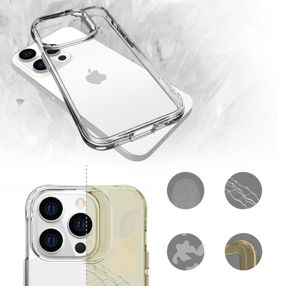 Apple iPhone 13 Pro Kılıf Zore Şeffaf Ultra İnce Airbag Tasarımlı Okka Kapak Renksiz