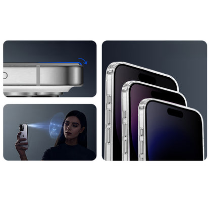 Apple iPhone 13 Zore 2.5D Oliv Privacy Temperli Cam Ekran Koruyucu + Kolay Uygulama Aparatı Siyah
