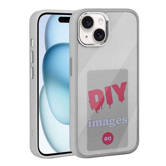 Apple iPhone 14 Kılıf Ekranı Yansıtan Zore Akıllı NFC Kapak Gri
