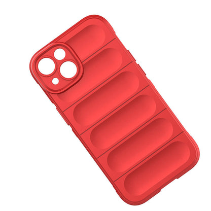 Apple iPhone 14 Kılıf Esnek TPU Oyuklu Arka Yüzey Tasarımlı Zore Etnik Silikon Kapak Lacivert