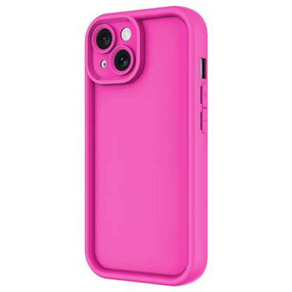 Apple iPhone 14 Kılıf Kamera Korumalı Zore Ananas Kapak Pembe Koyu