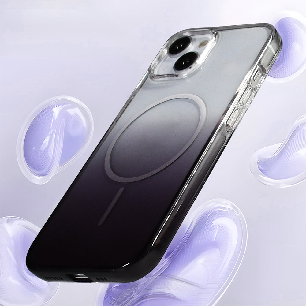 Apple iPhone 14 Kılıf M-Safe Şarj Özellikli Zore Septik Silikon Kapak Mor