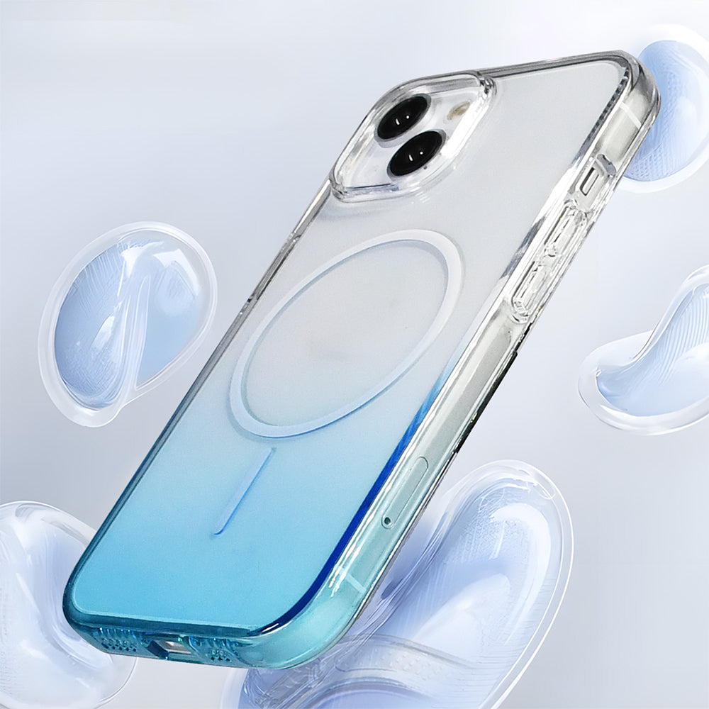 Apple iPhone 14 Kılıf M-Safe Şarj Özellikli Zore Septik Silikon Kapak Turkuaz