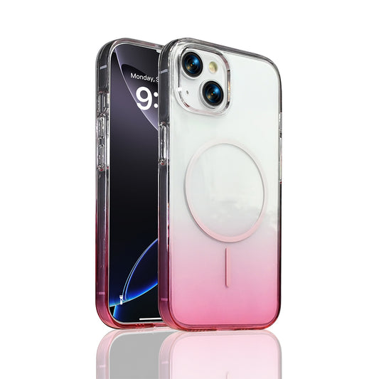 Apple iPhone 14 Kılıf M-Safe Şarj Özellikli Zore Septik Silikon Kapak Pembe